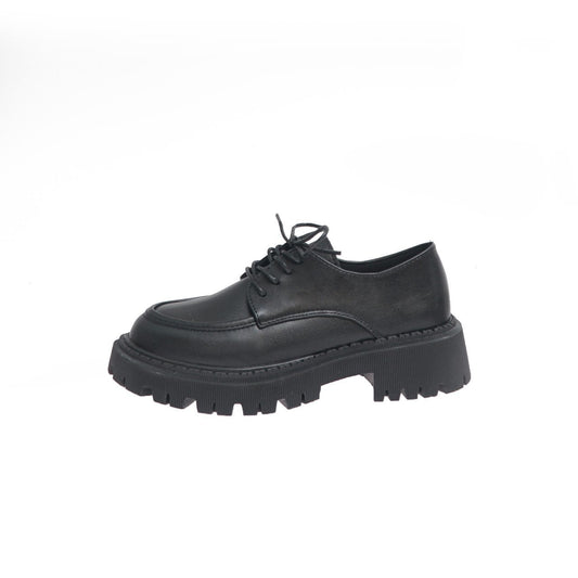 Zapatos de Cuero con Tacón Grueso y Suela Acolchada para Mujer - Image 2