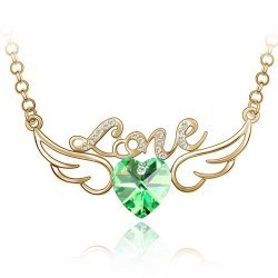 Collar Corazón de Cristal con Alas de Ángel - Símbolo de Amor - Image 10