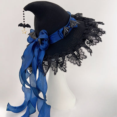 Sombrero Gótico Bruja Lolita de Encaje Hecho a Mano - Image 12