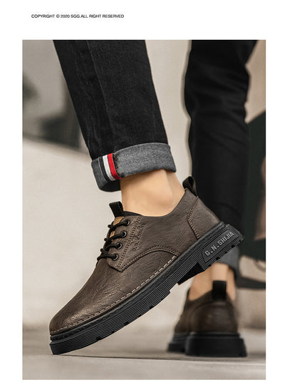 Botas Casuales de Cuero Transpirable para Hombre - Estilo Martin Verano - Image 22