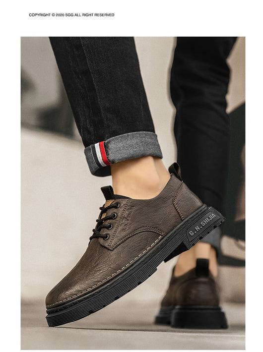 Botas Casuales de Cuero Transpirable para Hombre - Estilo Martin Verano - Image 22