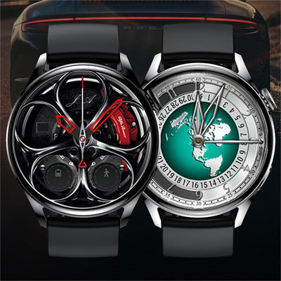 Reloj Deportivo Inteligente con Monitor de Frecuencia Cardíaca y Carga Inalámbrica
