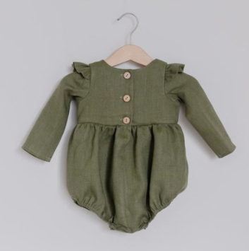Pijama Enterizo para Bebé Niña de Algodón Orgánico, Manga Larga 0-24 Meses - Image 4