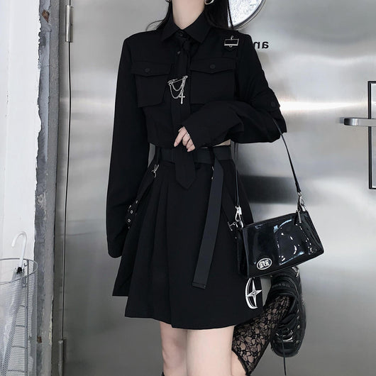 Falda Plisada Corta Oversize con Traje Deportivo para Mujer - Image 10
