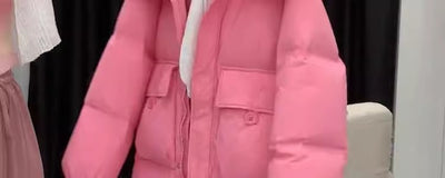 Chaqueta Acolchada con Capucha para Mujer - Abrigo Térmico Grueso - Image 11