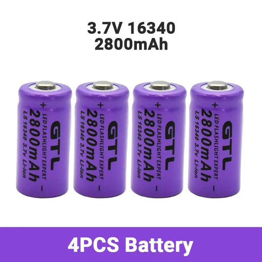 Linterna Táctica LED con Puntero Láser y Batería Recargable CR123A - Image 8