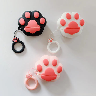 Funda Protectora de Silicona para Audífonos Diseño Patita de Gato - Image 2