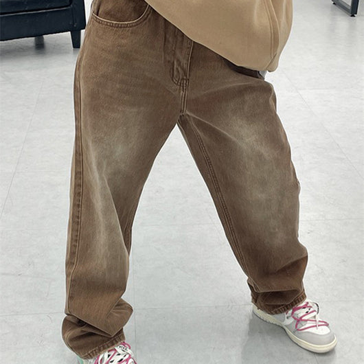 Jeans Retro Holgados Marrón para Otoño e Invierno - Image 11