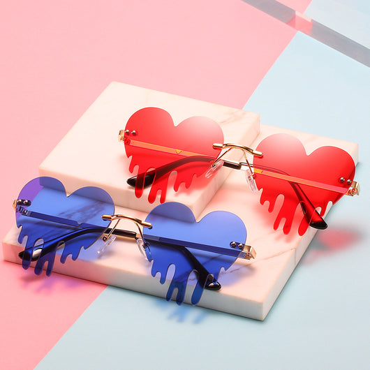 Gafas de Sol Rimless Lágrimas de Amor - Estilo Personalidad Mujer