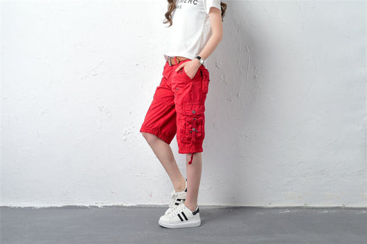 Pantalones Casuales Sueltos Capri Multicolor Talla Grande - Image 32