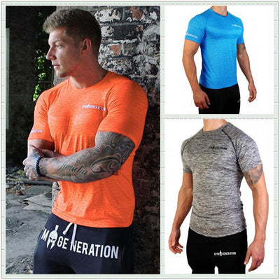 Camiseta Deportiva para Correr Hombre Verano - Transpirable y Elástica