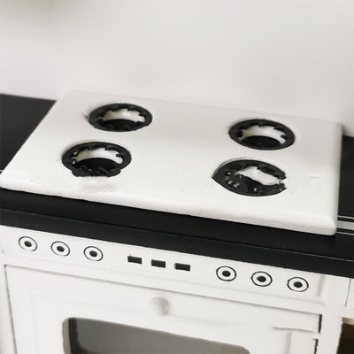 Juego de Muebles de Cocina Minimalista - 3 Piezas en Blanco y Negro - Image 10