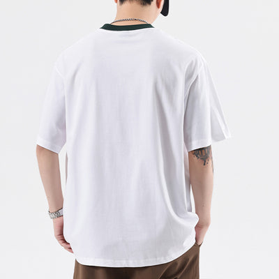 Camiseta Hombre Cuello Redondo Manga Corta Estampado Multicolor - Image 3