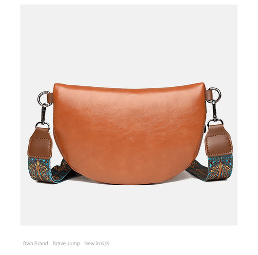 Bolso Bandolera Semilunar con Textura en Pecho para Mujer - Image 23