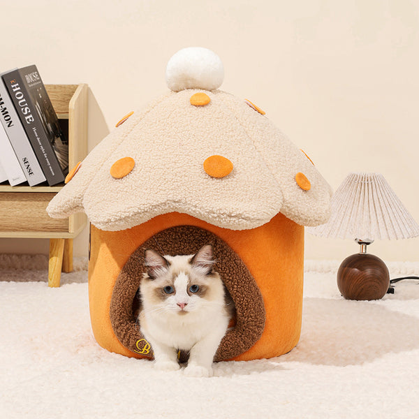 Casa Desmontable para Gatos y Perros Pequeños - Nido Acogedor