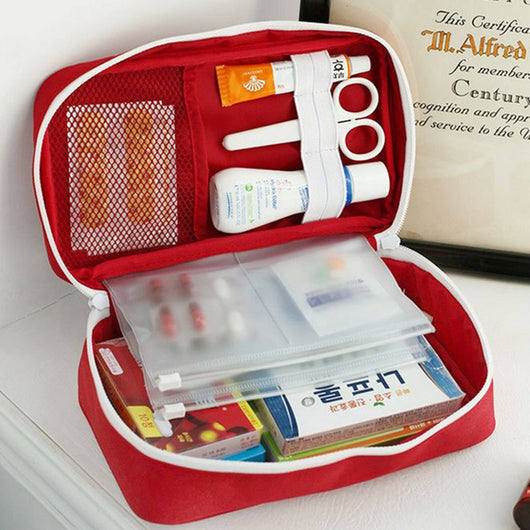Botiquín de Primeros Auxilios Portátil Grande Rojo para Emergencias, Camping y Viajes - Image 2