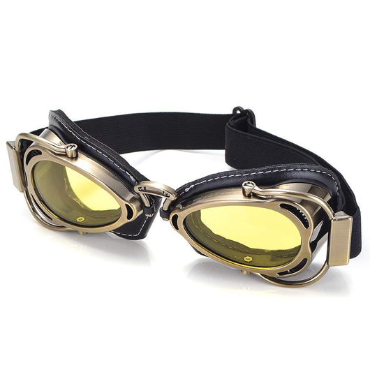 Gafas Protectoras Retro para Motocicleta - Estilo Piloto Harley con Protección Reflectante - Image 6