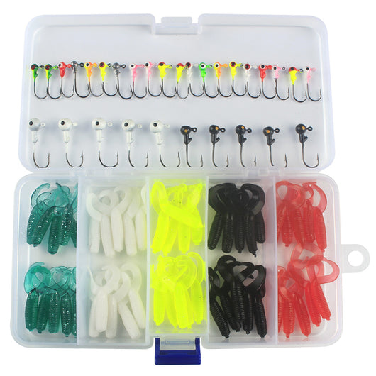 Kit Completo de Pesca Texas con Anzuelos Plomados y Cebos Suaves - Image 11