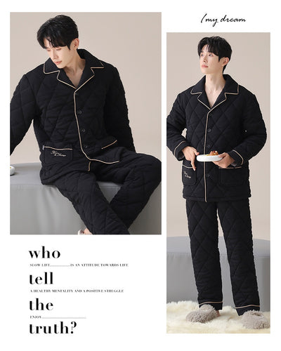 Pijama Acolchado de Tres Capas para Otoño e Invierno - Image 20