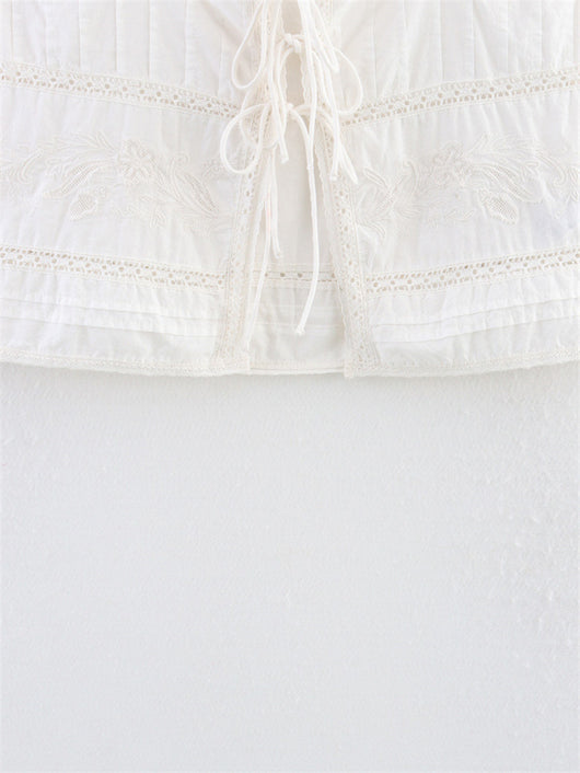 Blusa de Tirantes con Encaje Calado - Diseño Verano Mujer - Image 8