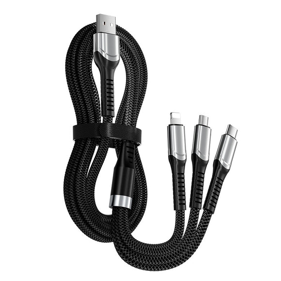 Cable de Carga Ultrarrápida 240W Tres en Uno para Negocios