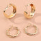 Aretes Geométricos C-Shape | Juego de Combinables Elegantes y Minimalistas