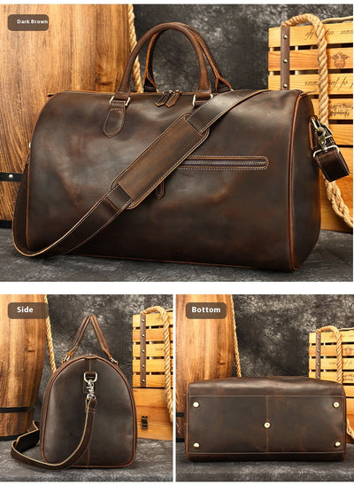 Bolso Bandolera de Cuero Vintage con Gran Capacidad para Viajes - Image 24