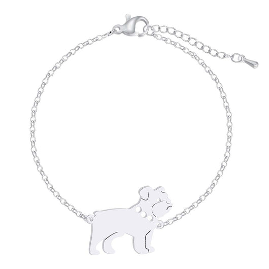 Pulsera de Acero Inoxidable con Dije de Perro Pug - Joya Fashionable y Adorable - Image 2