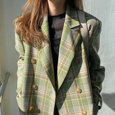 Blazer a Cuadros Corte Relajado - Image 6