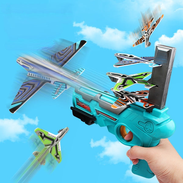 Lanzador de Planeadores Giratorios para Niños - Juguete Volador Manual