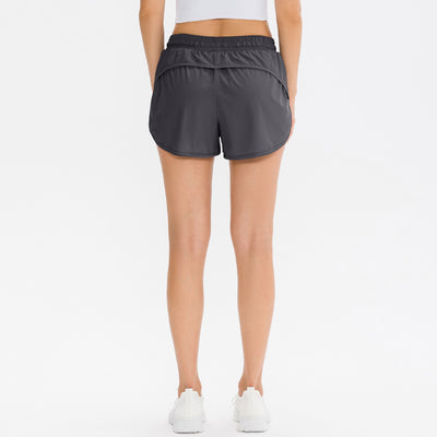 Shorts Deportivos Falsa Dos Piezas con Bolsillos para Mujer - Image 8