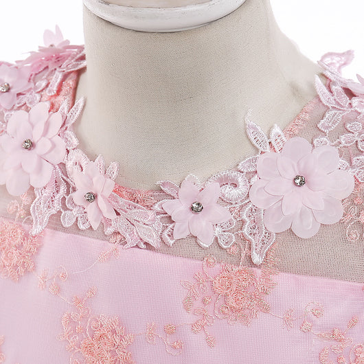 Vestido de Gala Infantil con Encaje - Traje de Concierto para Niñas - Image 28