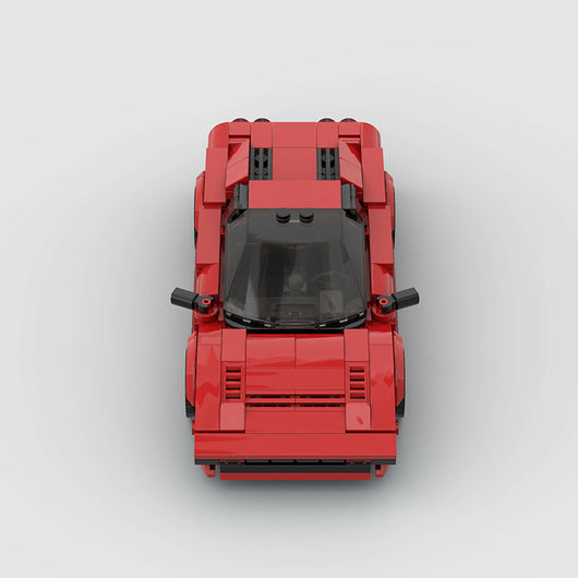 Auto de Carreras Rojo con Bloques de Construcción Pequeños para Niños - Image 7