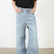Calça Jeans Reta Folgada Casual para Homem e Mulher