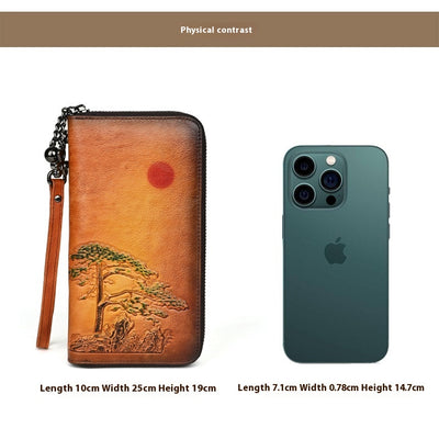 Cartera Larga de Cuero para Mujer Amanecer - Image 22