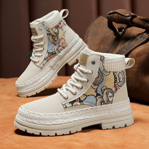 Botas de Trabajo Altas Versátiles para Hombre - Estilo Casual Imprescindible