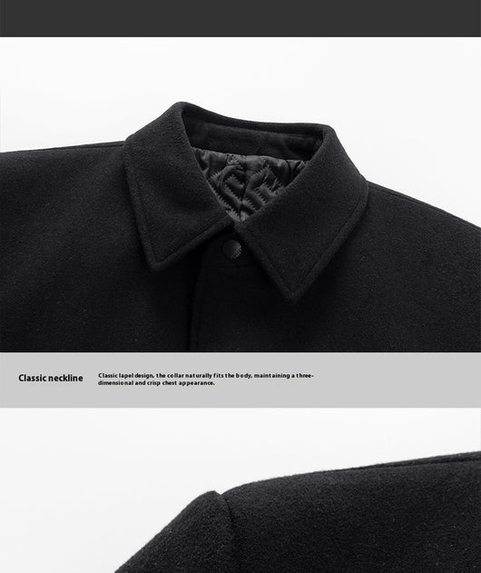Abrigo de Lana Premium para Hombre Maduro - Estilo Solapa Clásica - Image 19