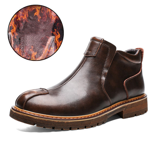 Botas Casuales de Cuero Martin para Hombre Talla Grande - Image 5
