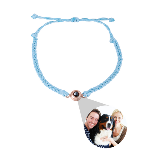Pulsera de Proyección de Foto Personalizada Tejida a Mano - Joya de Pareja para Hombre y Mujer - Image 17