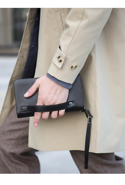 Maletín de Cuero Suave para Hombre con Múltiples Compartimentos - Image 27