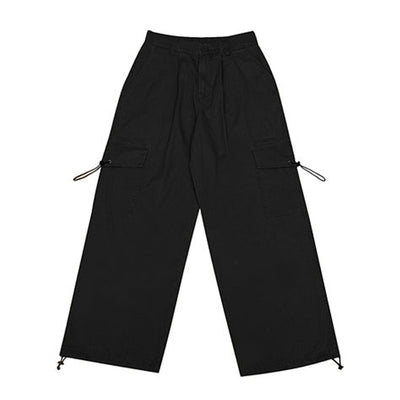 Pantalones de Trabajo Vintage Cintura Alta Pierna Ancha - Image 5