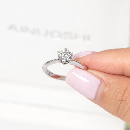 Anillo de Moissanita de 1 Quilate con Seis Puntas en Plata 925 y Baño de Oro 18k - Image 16