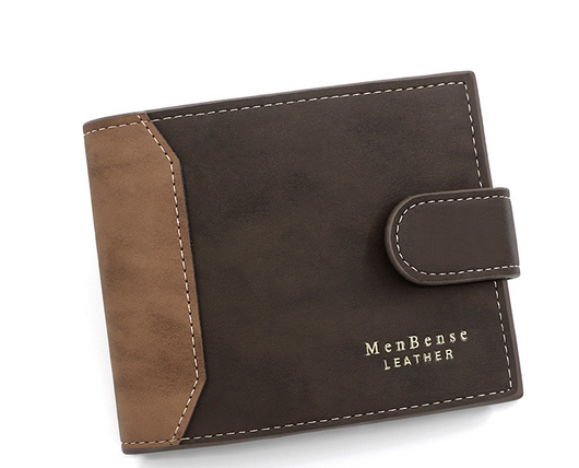 Billetera Corta para Hombre Edición Coreana con Cierre Dorado - Image 9