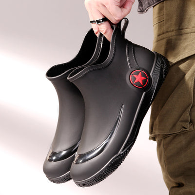 Botas Cortas Impermeables para Hombre - Diseño Moderno, Suela Antideslizante - Image 2