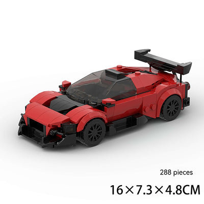 Auto de Carreras Bloques de Construcción Micro Puzzle DIY Tecnológico - Image 4