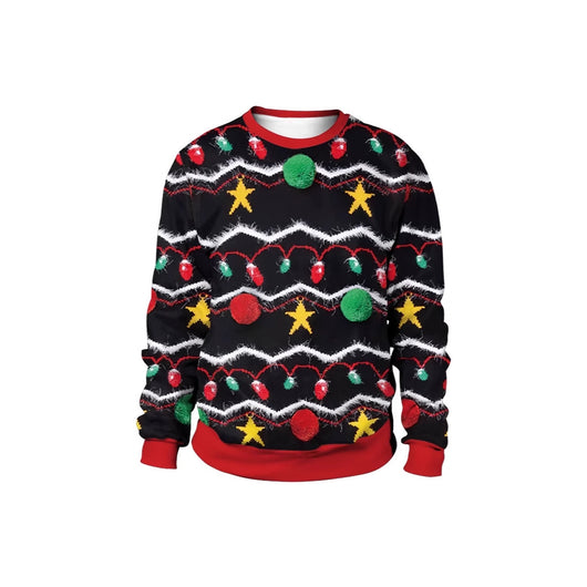 Suéter Navideño Unisex con Estampado 3D de Cuello Redondo - Image 4