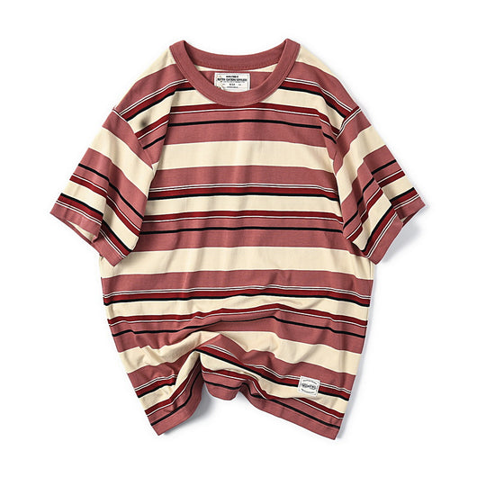 Camiseta Manga Corta a Rayas para Hombre - Algodón Premium - Image 18