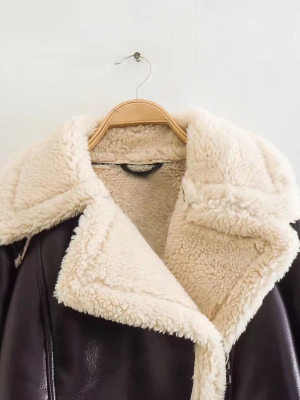 Chaqueta Slim de Solapa Corta y Manga Larga con Estilo Personalizado