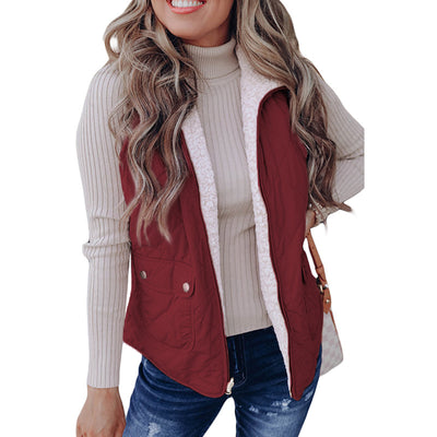 Chaleco Térmico Reversible de Color Liso para Mujer - Image 8