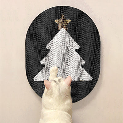 Rascador Navideño para Gatos Tipo Erecto sin Astillas